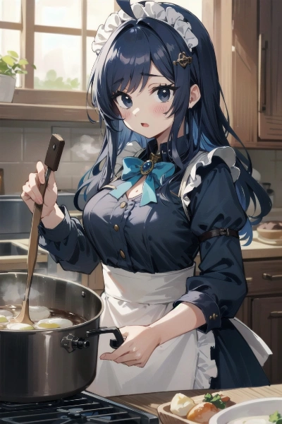 敗北(元)魔法少女、料理する