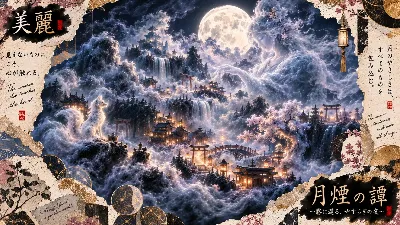 月煙の夜に白狐が導く幻想郷