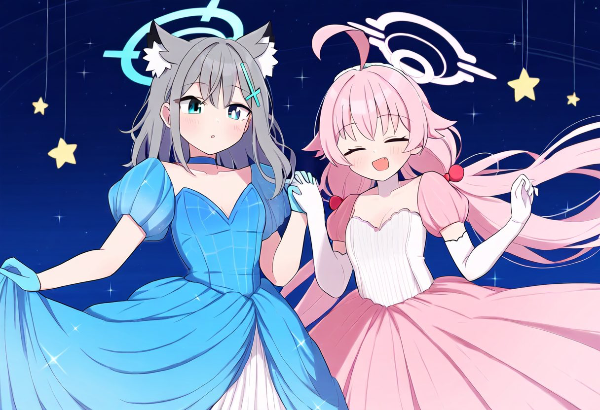 シロコ姫とホシノ姫