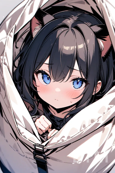 鞄に入り込む猫