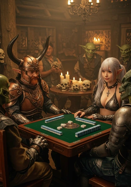 異種族の酒場で繰り広げられる賭けの夜
