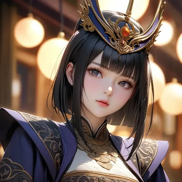 黄金の冠を纏う神秘少女