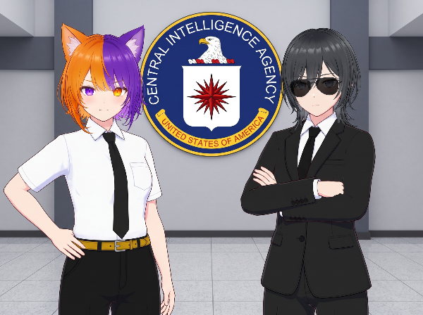 CIA職員風のレン＆山本