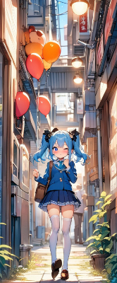 夕暮れの路地