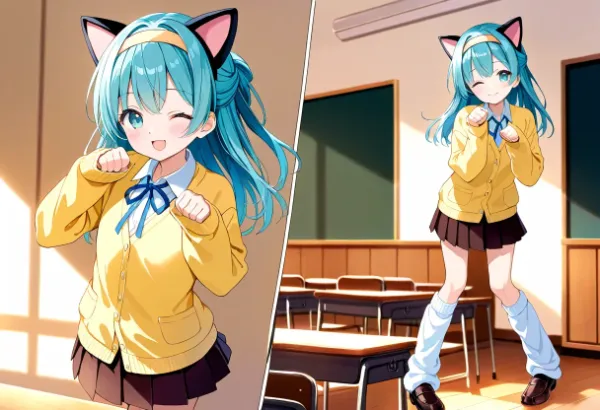 常磐アクア（お題：ネコミミ）