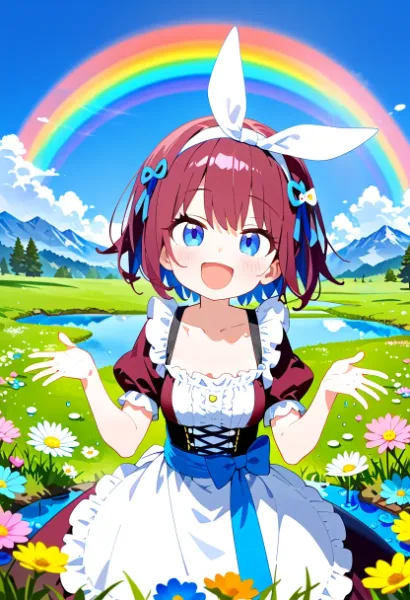 雨上がりの高原にて