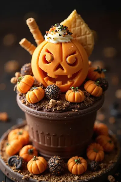 甘いカボチャのハロウィンの悪戯