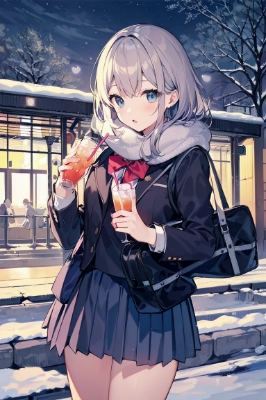 帰り道、さむいですね
