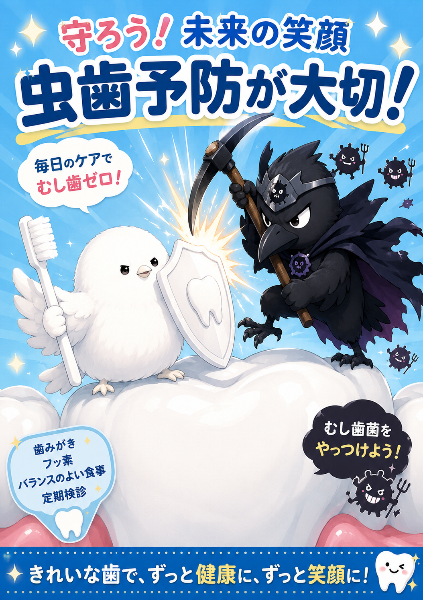虫歯予防ポスターチュン