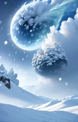 お題-吹雪-