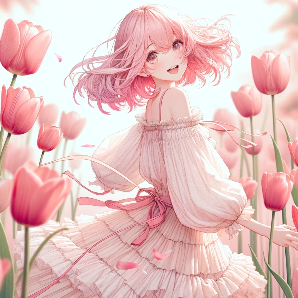 チューリップの花の精