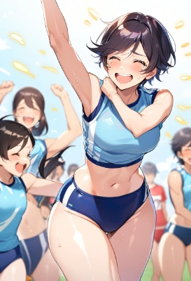 勝利の喜び
