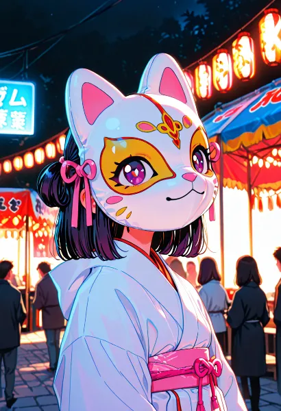 狐面の少女と宵闇の祭り