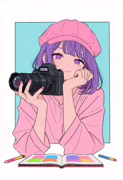 紫髪少女の魔法の撮影日記