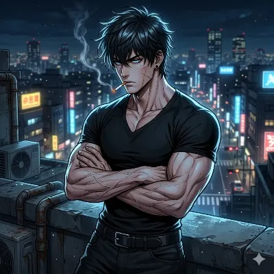 ネオン街の孤独な守護者