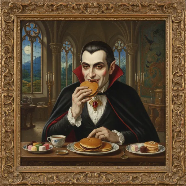 【どら焼き】 “ドラヤキュラ伯爵の晩餐”