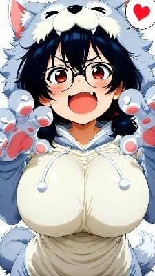 眼鏡狼娘のハートフルアタック！