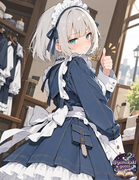 デニム地のメイド服を提案したけど却下された・・・