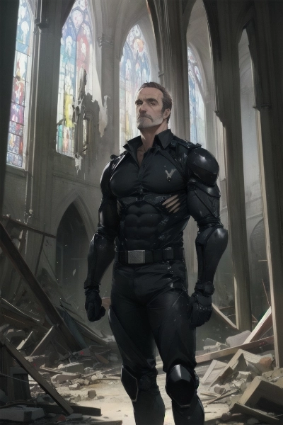 廃墟の教会にて