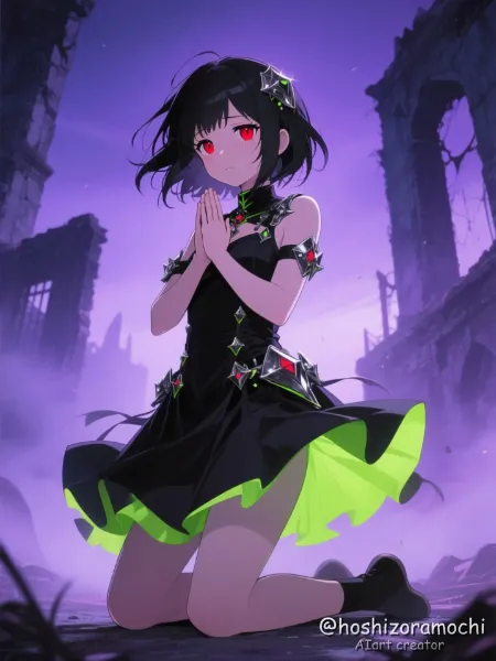 漆黒に咲く、逆光の祈り