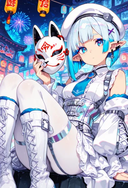 通りの端と髪の影、時間の揺らぎ