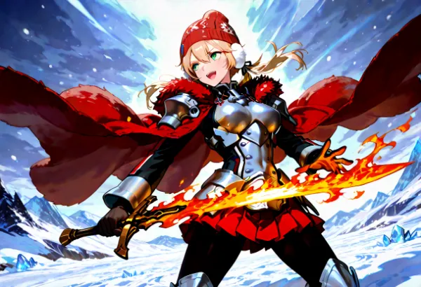 炎剣の少女、氷の頂に挑む