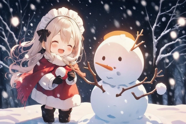雪だるまとメイドちゃん①