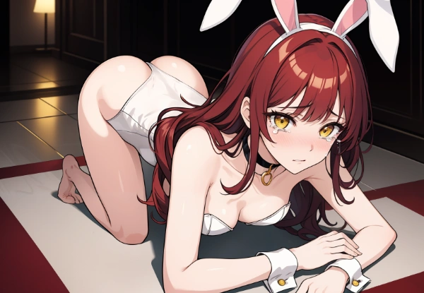 アイドルさんペットプレイ(うさぎ)