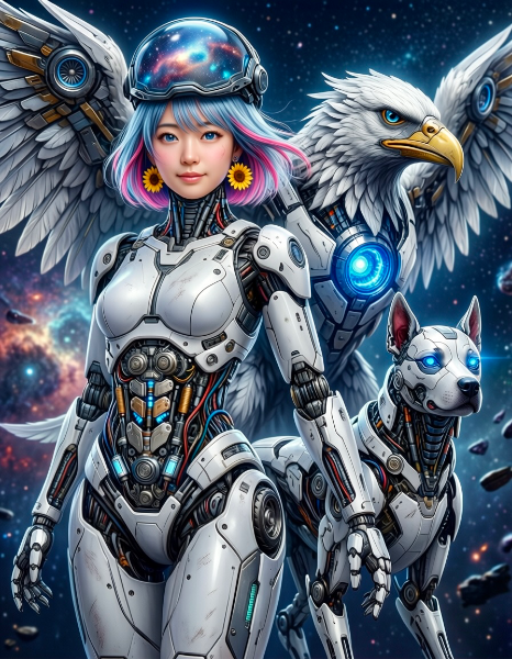 キカイダー雫01💧人間社会を離れ宇宙へ💧ケイノス、アルヴァをお供に