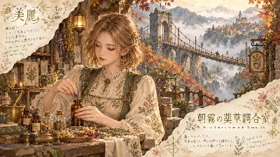 朝霧の谷で紡ぐ、静かな癒しのレシピ