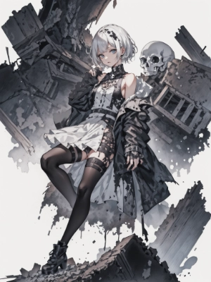 skull girl