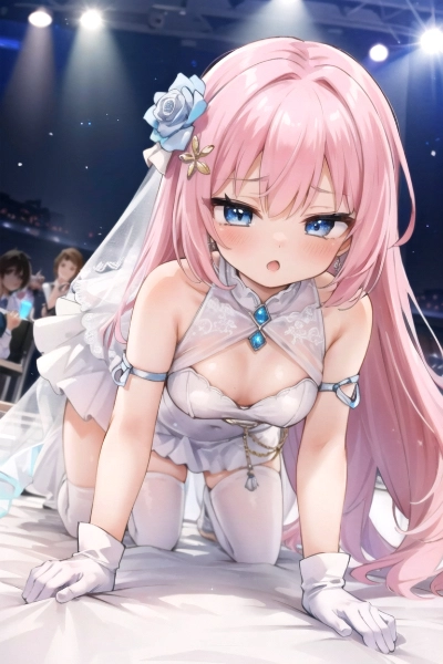 ウエディングドレスの女の子