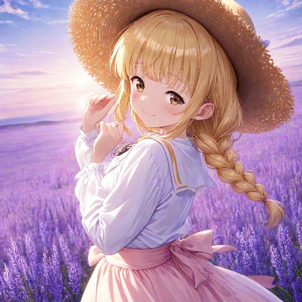 ラベンダー畑で捕まえて