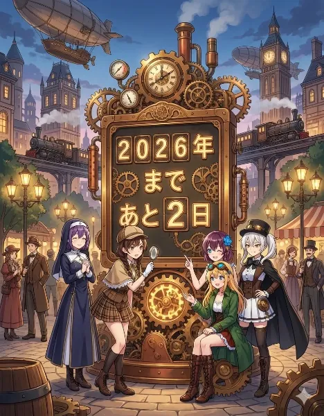 カウントダウンボード スチームパンク