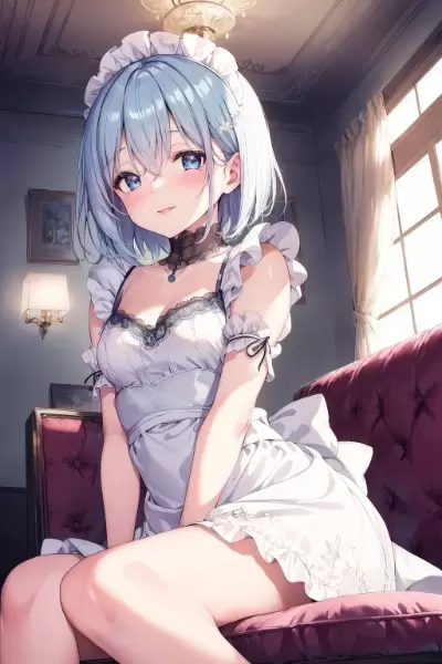 青髪ちゃんのメイド服