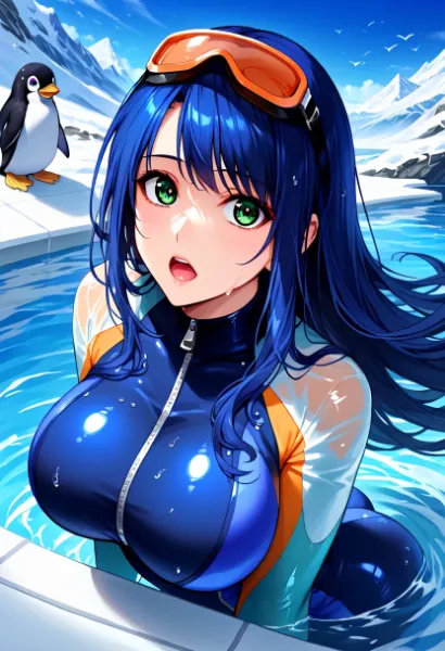 「ここまで泳いできちゃってた？」