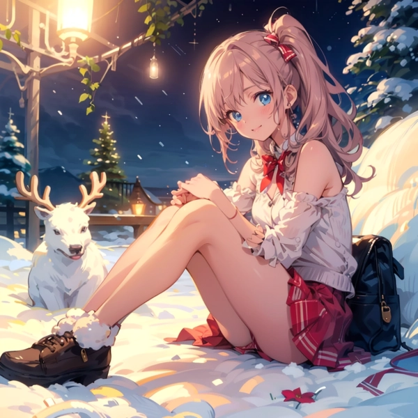 It\'s a snowy Christmas Eve♪