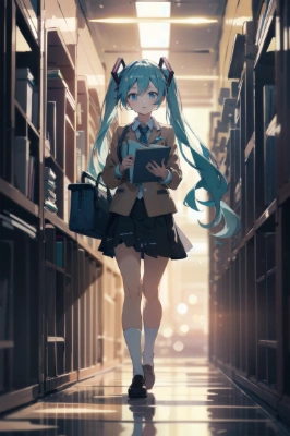 放課後の図書館