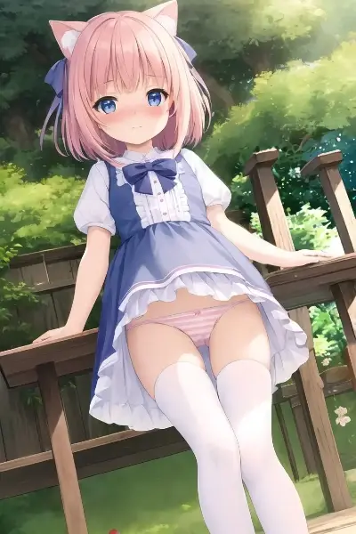 ネコミミちゃんローアングル