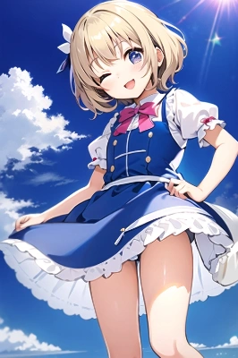 美少女のウィンクにメロメロ!?