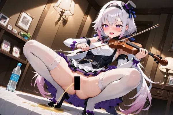 [動画]バイオリン弾きながらするピノちゃん