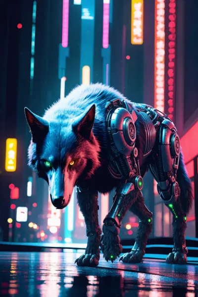 街に潜む機械狼の影