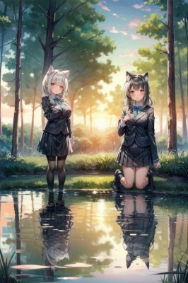 たまに夕日を見に来るんです