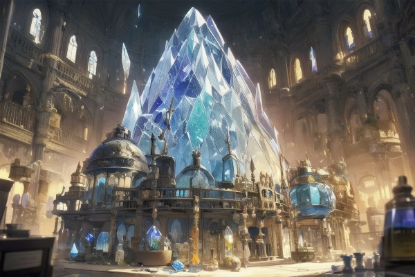 巨大な水晶の研究