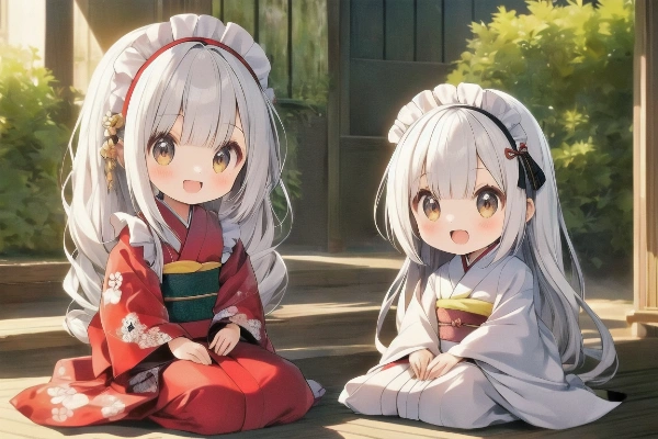 着物メイドちゃん③