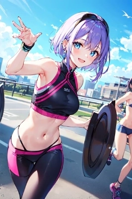 「よっす！　君も走る？」