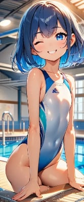 夕暮れのプール