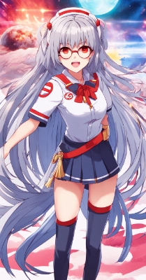 赤いメガネの女の子シリーズ1