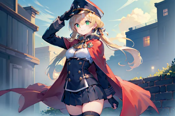 騎士オイゲンちゃん敬礼