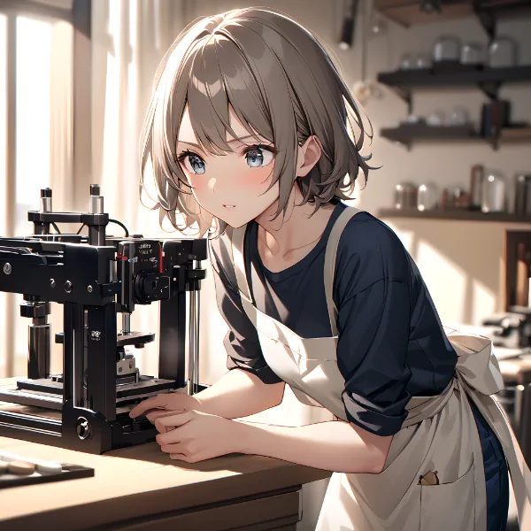 工房での自然体撮影